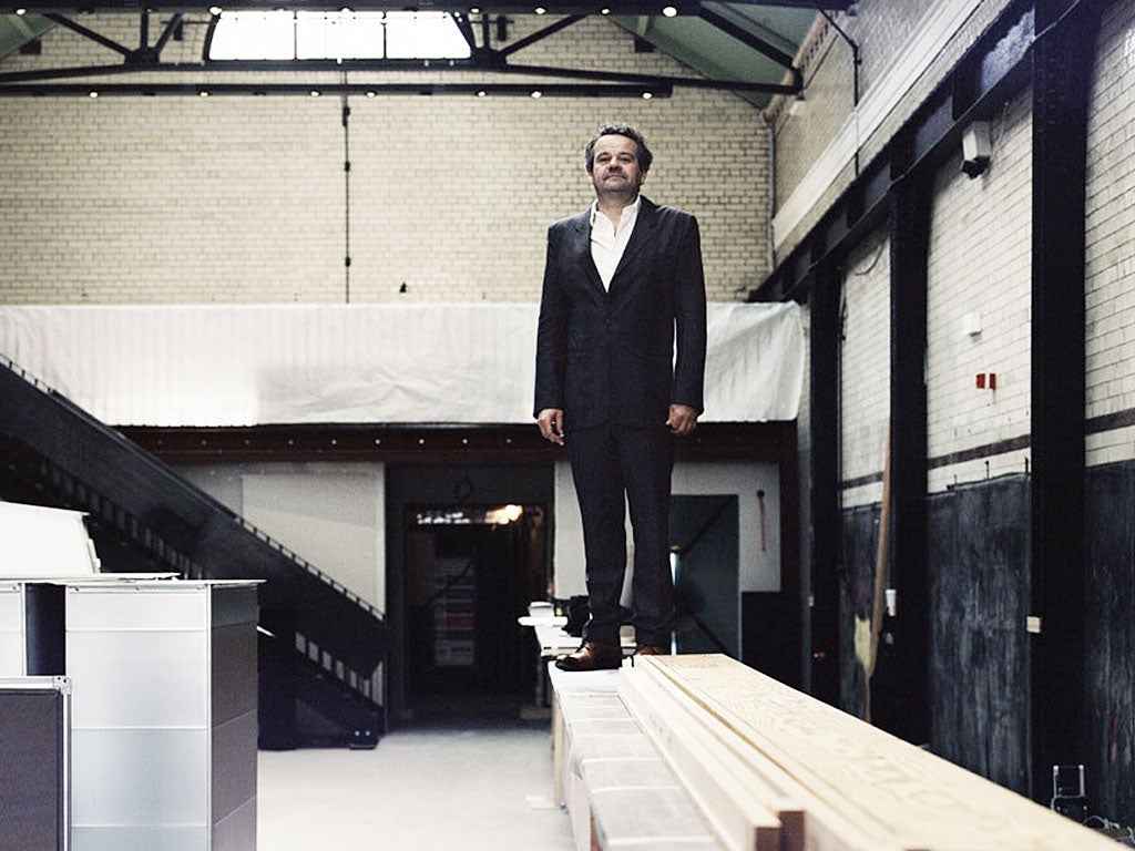 Mark Hix, photographed in his soon-to-open London restaurant, The Tramshed