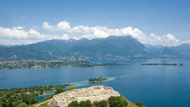 Manerba on the shores of Lake Garda was one of the unlikely destinations on the route