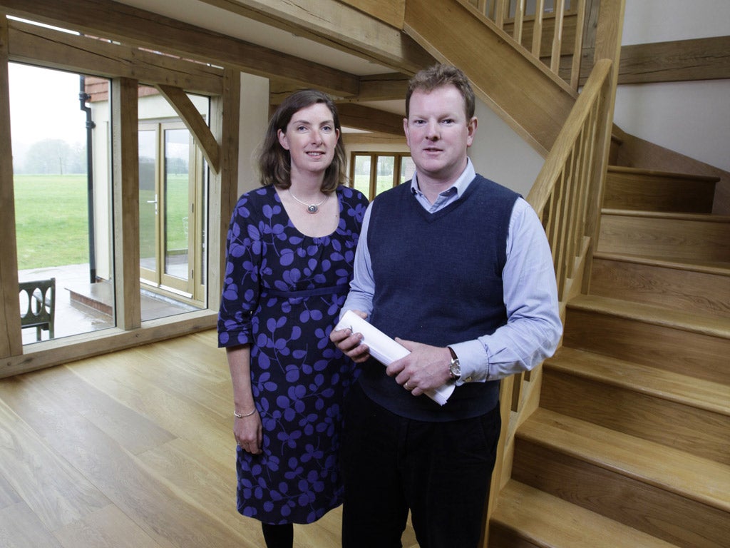 Chartered surveyors Simon and Vicky Parker buil their home in Horsmonden, Kent