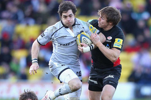 Puma power: Horacio Agulla is the best winger I've played against in a long time but he's not particularly fast, or massive, and he doesn't score many tries