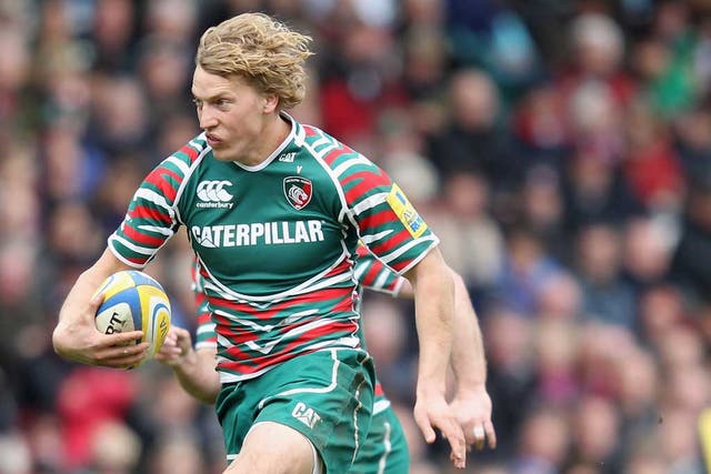 Billy Twelvetrees (pictured) kicked 10 points and inspired a second half that Leicester won 25-3