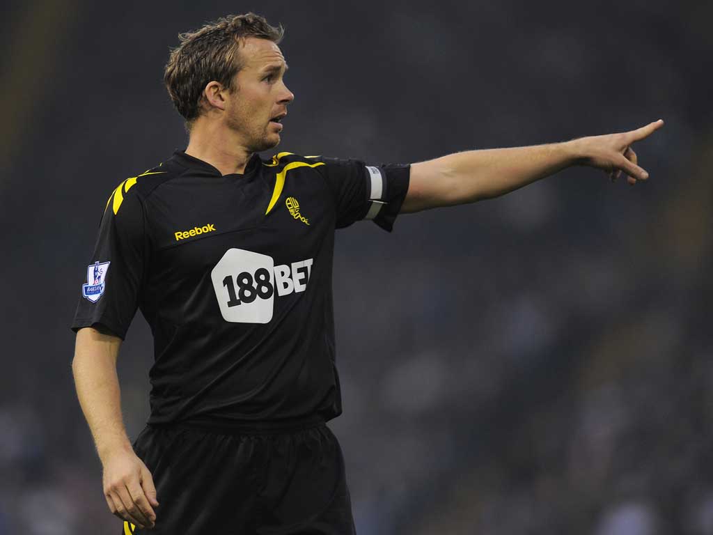 Striking out: The Bolton captain Kevin Davies is ready for 'a huge game'
