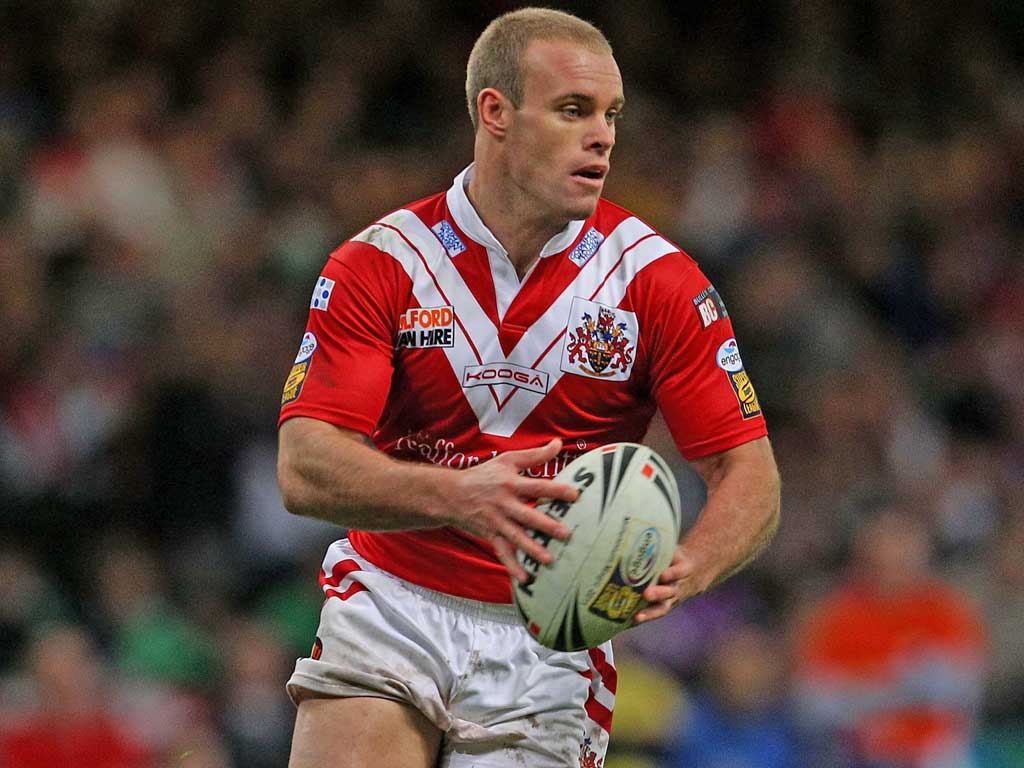 WAYNE GODWIN: The Salford hooker had to be taken off after breaking an arm