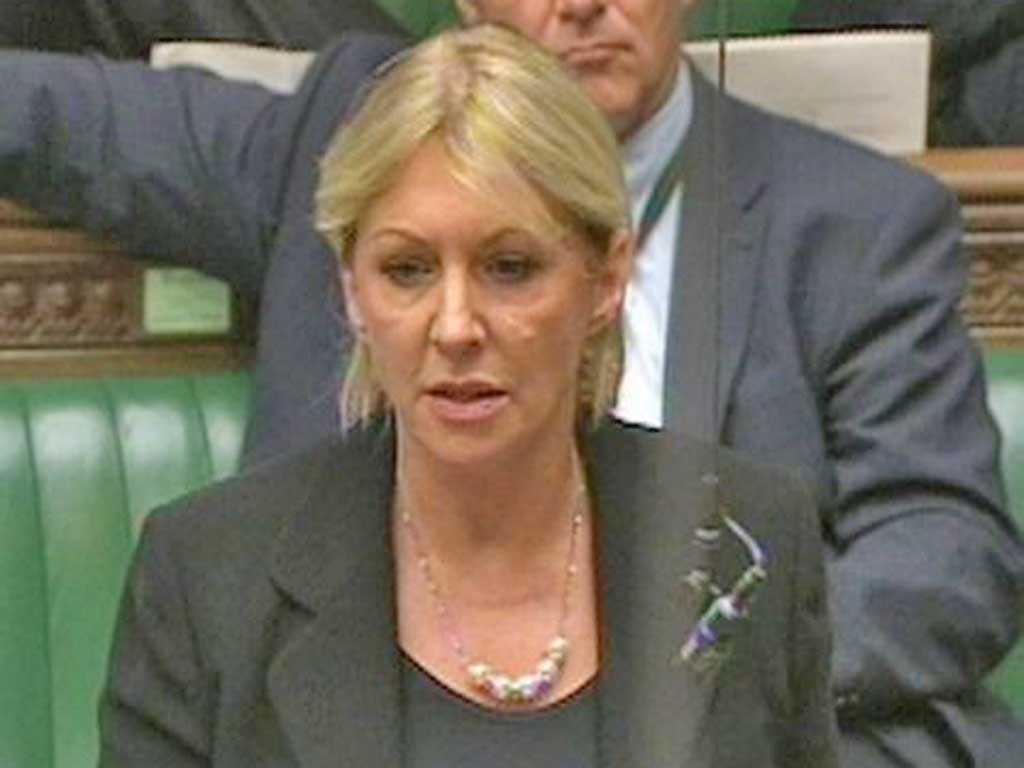 Nadine Dorries told Mr Cameron he must “look at what the people
are asking for” and provide it