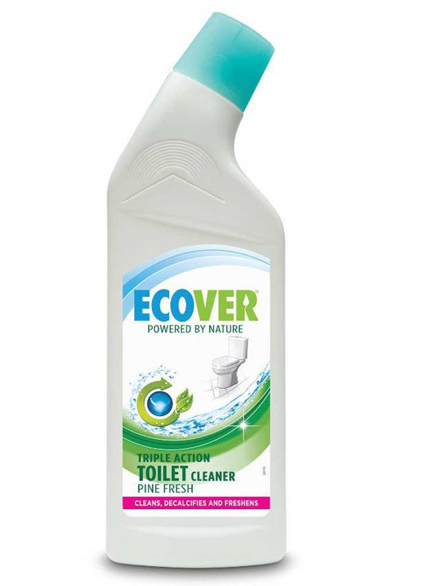 <p>1. Ecover toilet cleaner</p>
<p>£2.05, ethicalsuperstore.com</p>
<p>May tear through limescale and attack bacteria, but it goes quite easy on the environment, using things like citric acid and xanthan gum, not the heavy-duty stuff you usually find in c