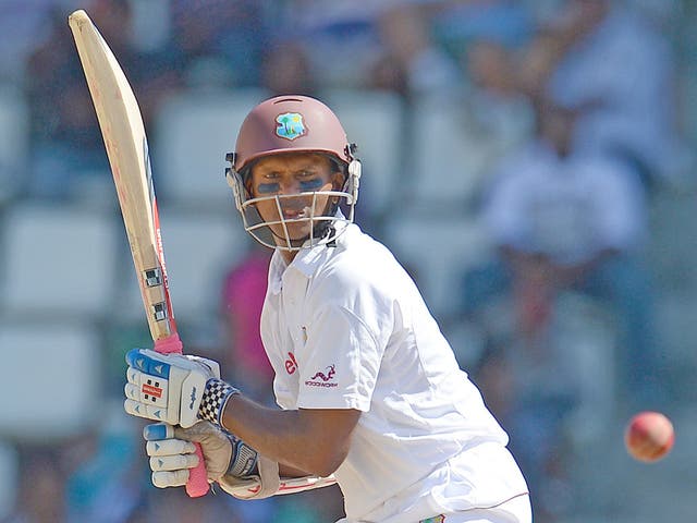 Shivnarine Chanderpaul aggravated a left hand injury against Sussex yesterday