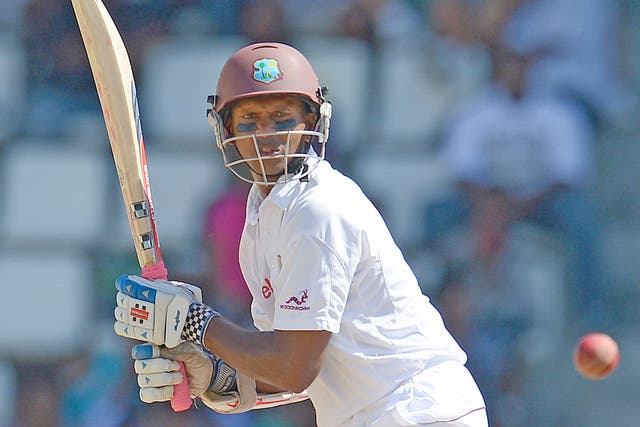 Shivnarine Chanderpaul aggravated a left hand injury against Sussex yesterday