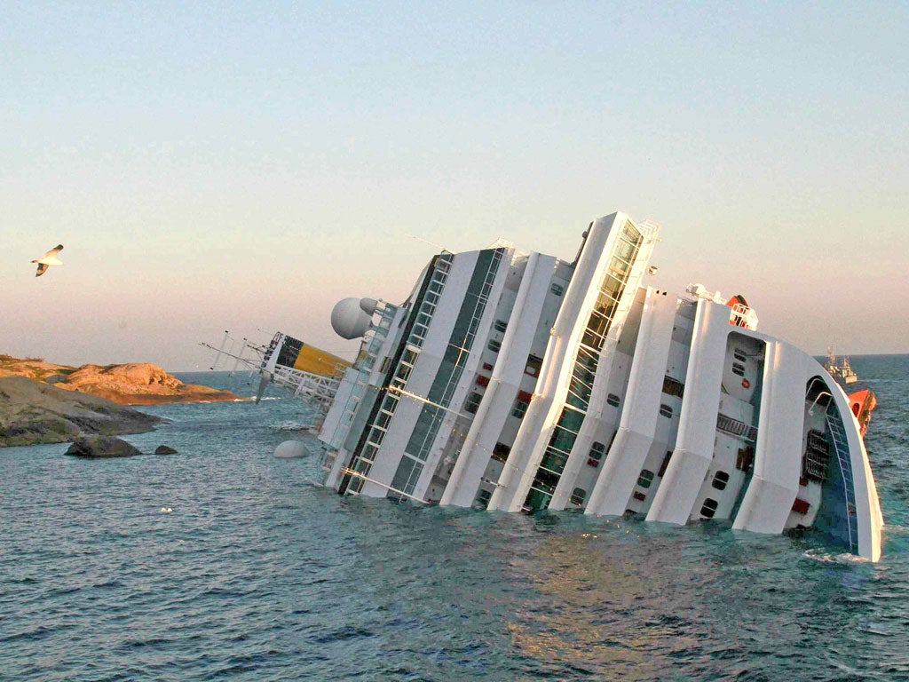 The Costa Concordia was in the headlines for weeks after it capsized in January