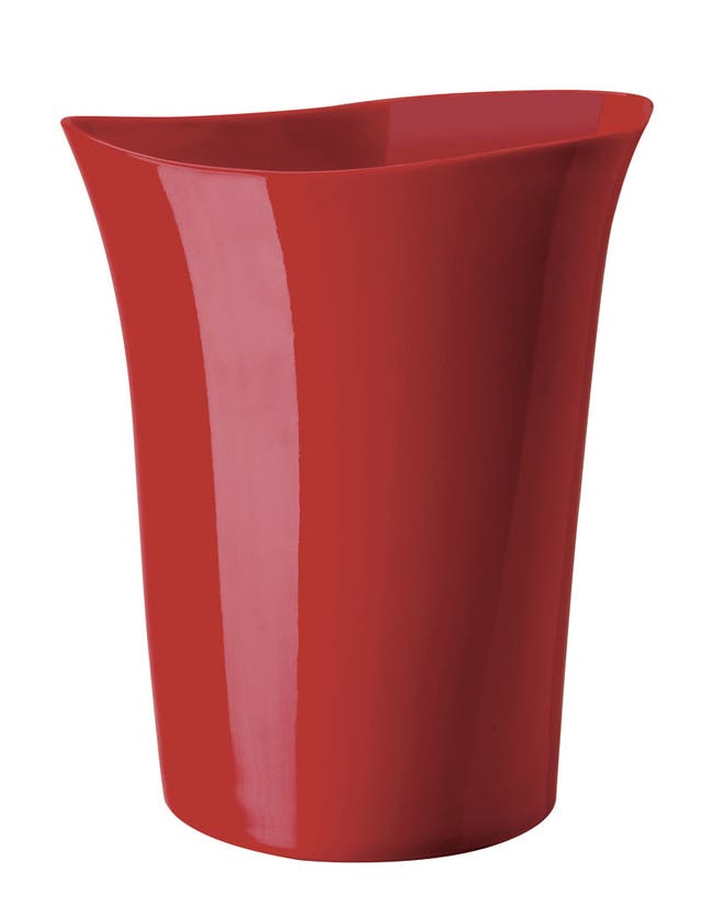 1. Orvino waste can

<p>Umbra, £18.50. A wavily brimmed melamine bin ideal for bathrooms. 0121 2247728, redcandy.co.uk</p>