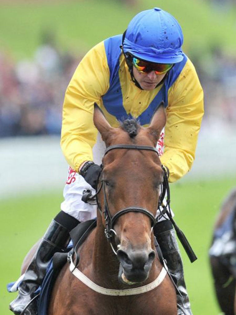 Tony Hamilton steered Mickdaam to victory at Chester yesterday