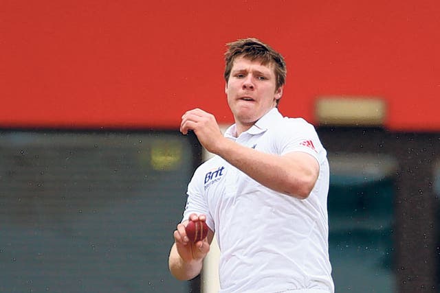 Kent seamer Matt Coles was hot Coles at the County Ground, picking up two wickets for England Lions as the West Indies were skittled
