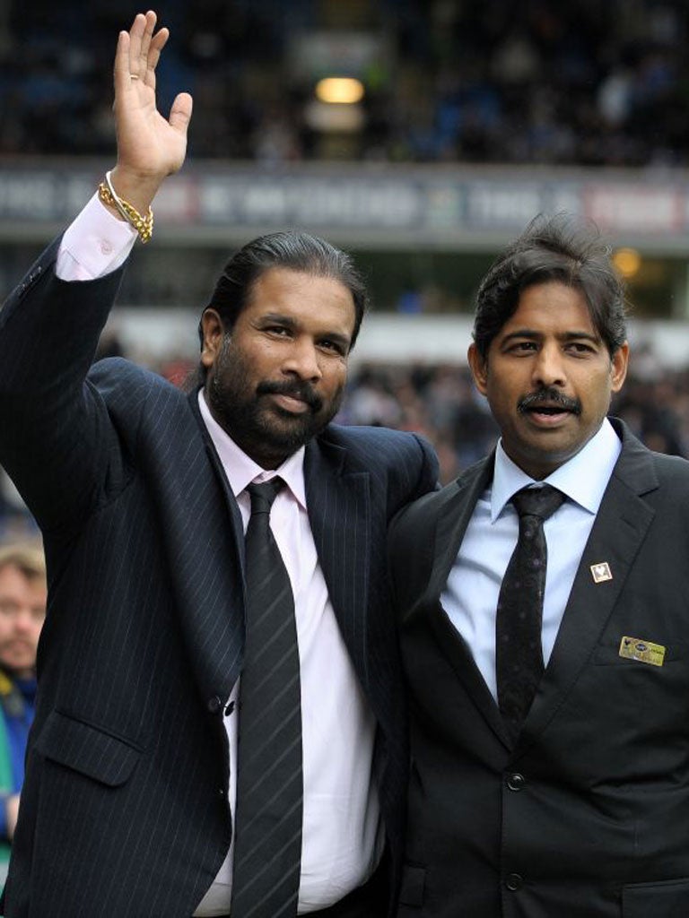 Venkatesh Rao, right, says 'nobody is to blame' for Rovers' relegation