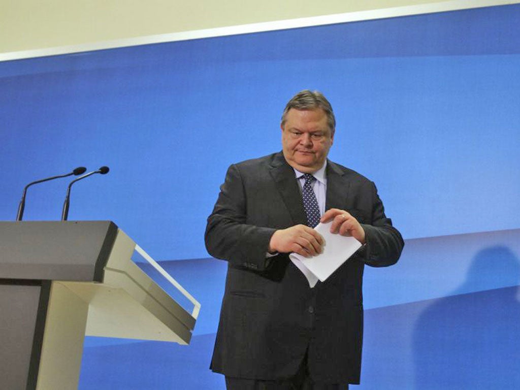 Pasok’s Evangelos Venizelos is trying to form a government