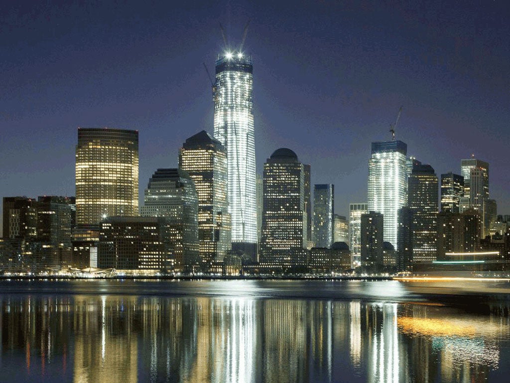 One World Trade Center towers above the Lower Manhattan skyline