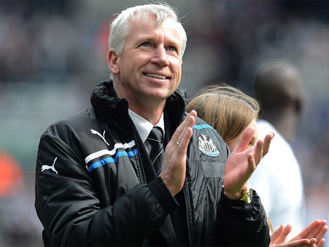 Alan Pardew was yesterday named Barclays manager of the season