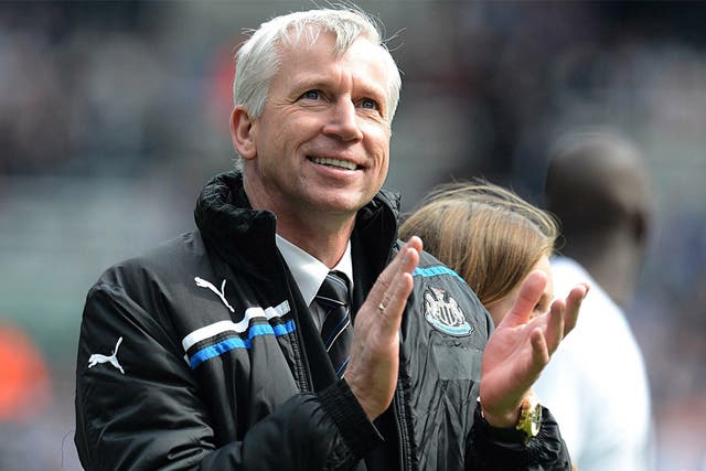 Alan Pardew was yesterday named Barclays manager of the season