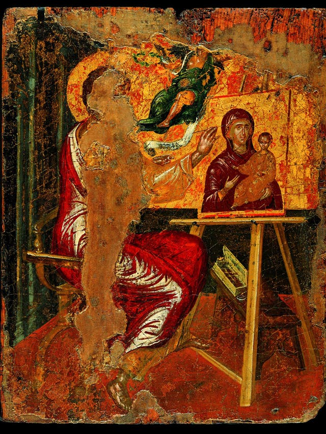 St Luke Painting an Icon of the Virgin and Child,
by El Greco
