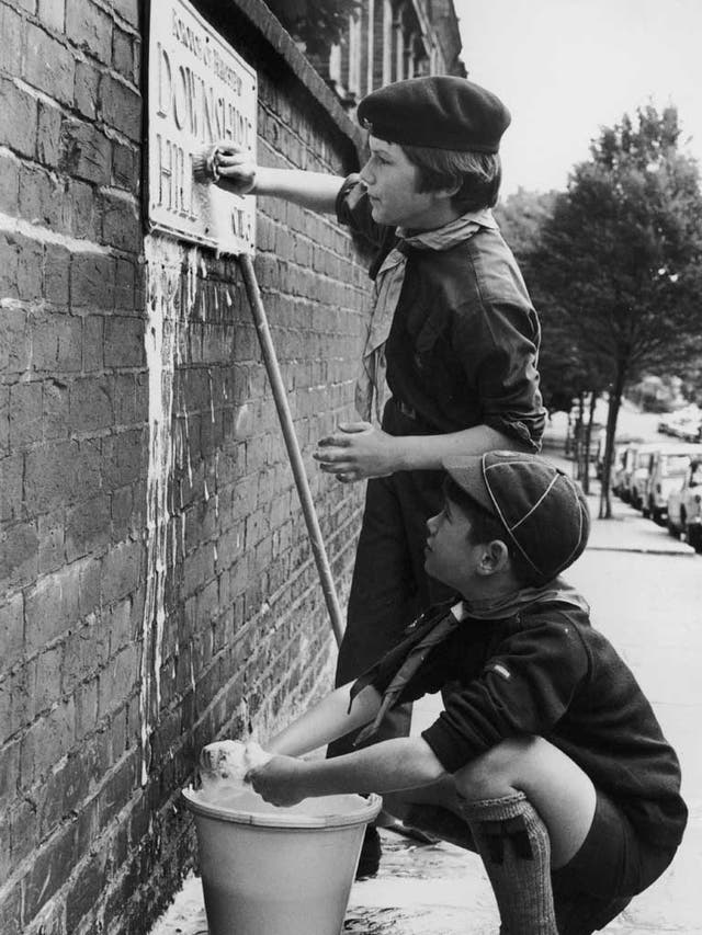Hampstead Scouts busy earning their bob on the streets in 1969