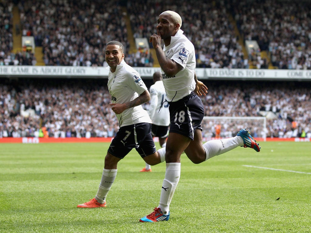 Jermain Defoe scored his side's second goal to secure three points at White Hart Lane