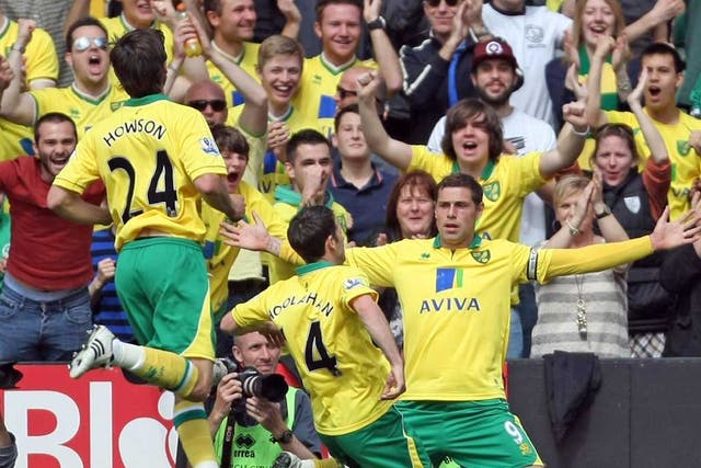 Norwich’s Grant Holt finished the season with 15 Premier League goals
