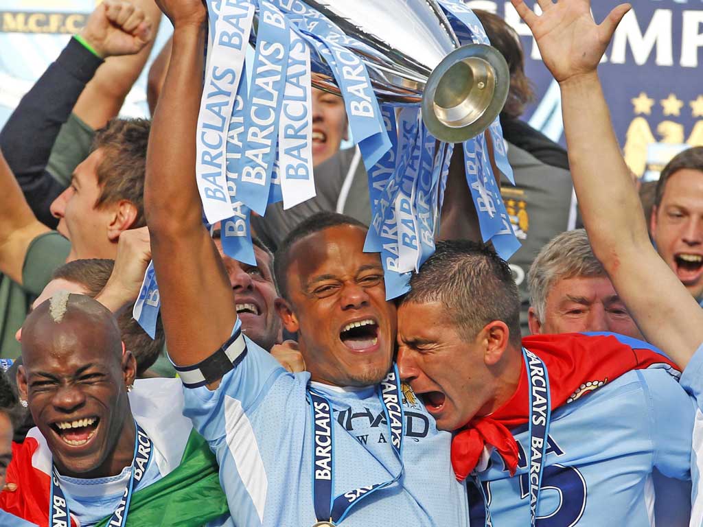 Kompany led City to their first title since 1968