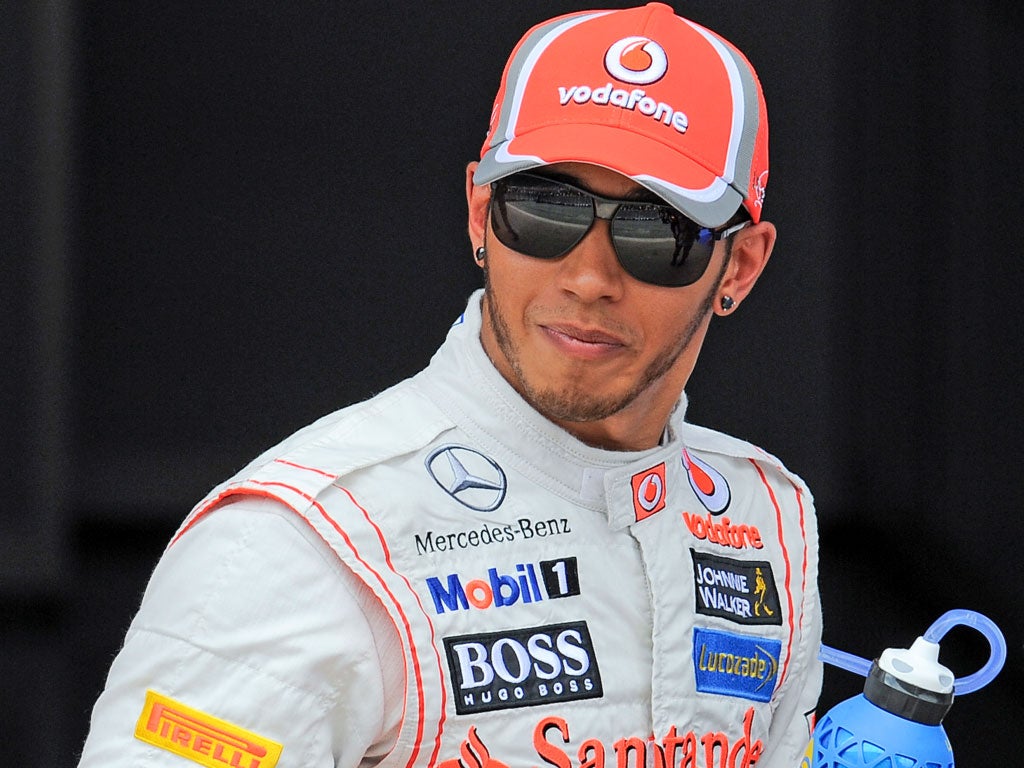LEWIS HAMILTON: Described his eighth-place finish as damage
limitation at its best