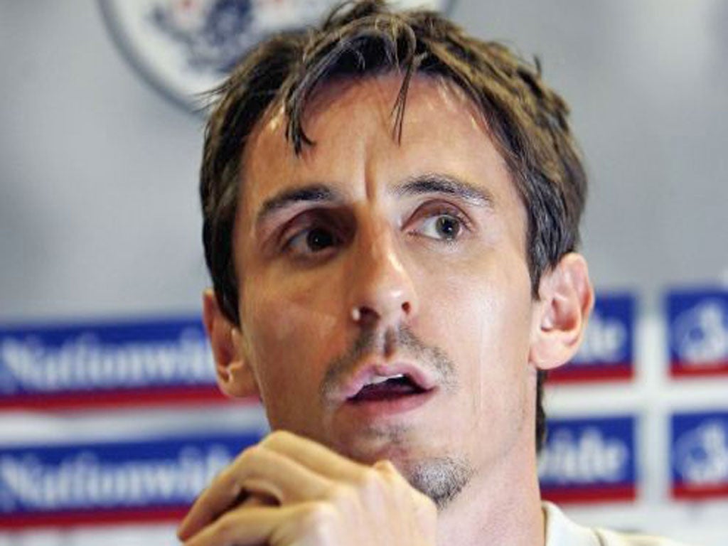 GARY NEVILLE: The former player turned pundit will help to coach England at the Euros