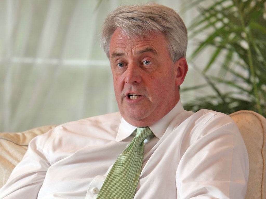 Andrew Lansley received a stony and at times hostile response
at the Royal College of Nursing’s conference yesterday