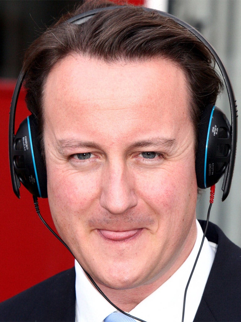 Music to watch polls by: David Cameron gets his headphones around Pink Floyd