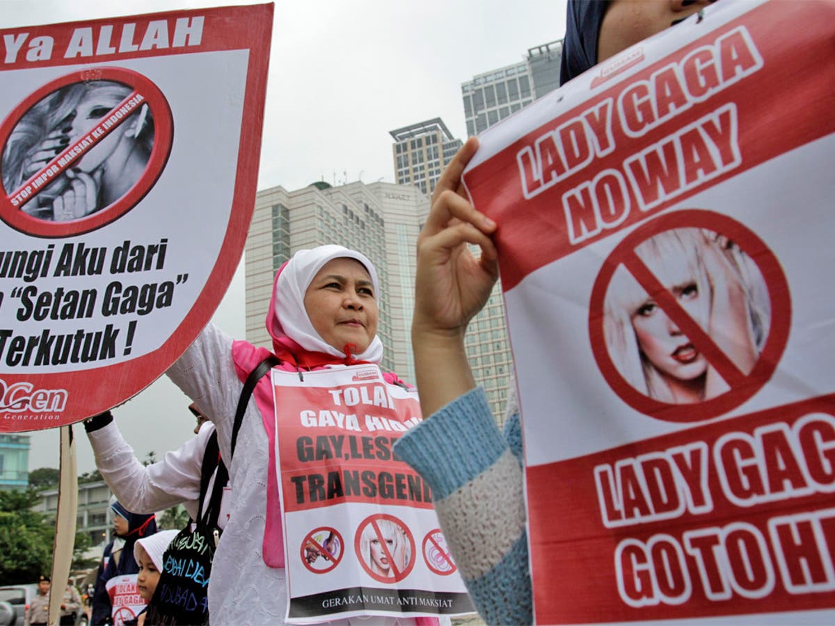 Lady Gaga gagged as Indonesia cancels gig | The Independent | The  Independent