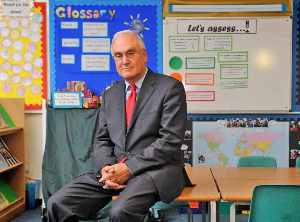 Sir Michael Wilshaw, former head of Mossbourne
Academy, now chief inspector of schools at Ofsted