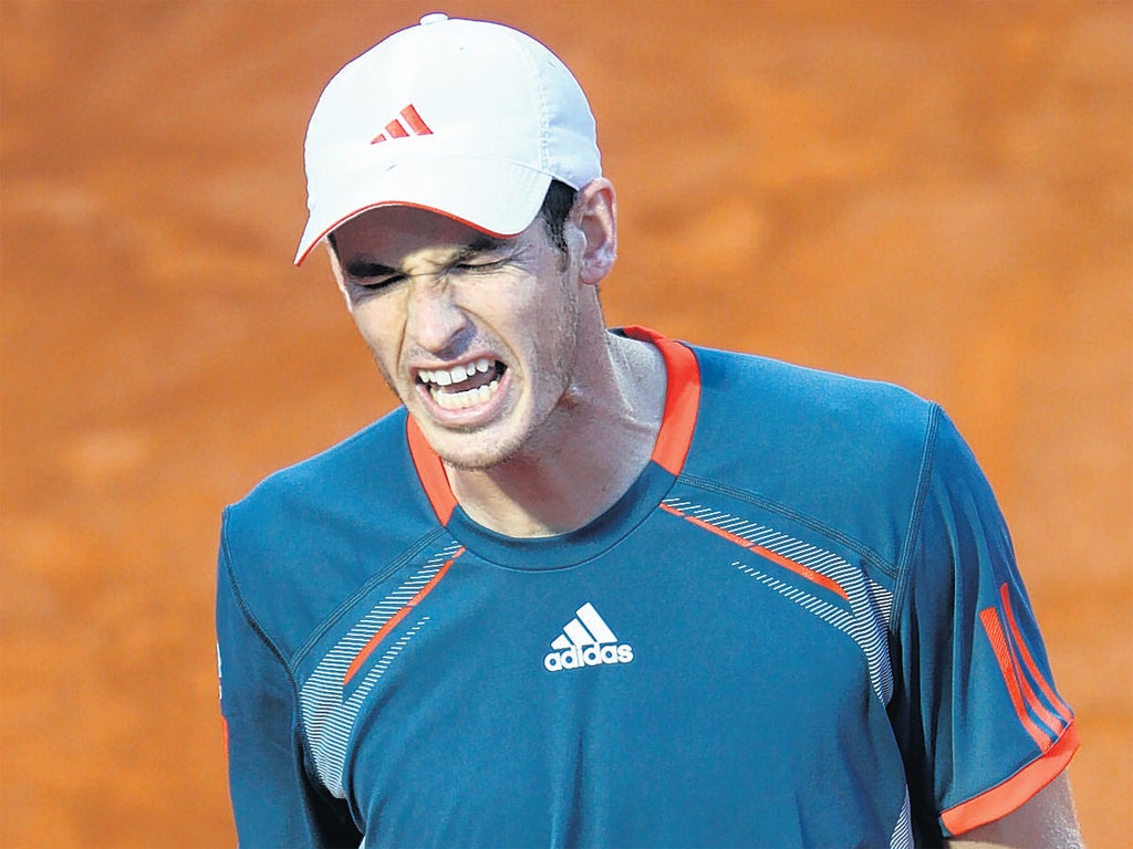Andy Murray makes his feelings clear in his win over Nalbandian