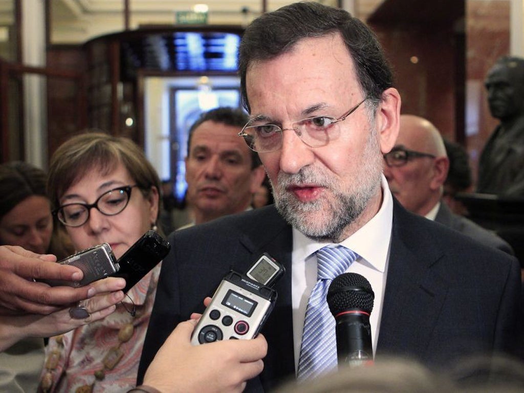Mariano Rajoy said Spain faced a 'difficult and complicated situation'