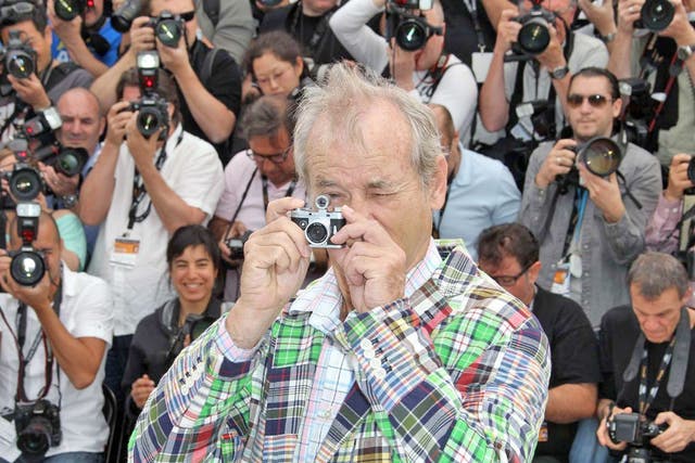 Bill Murray behind the camera in Cannes