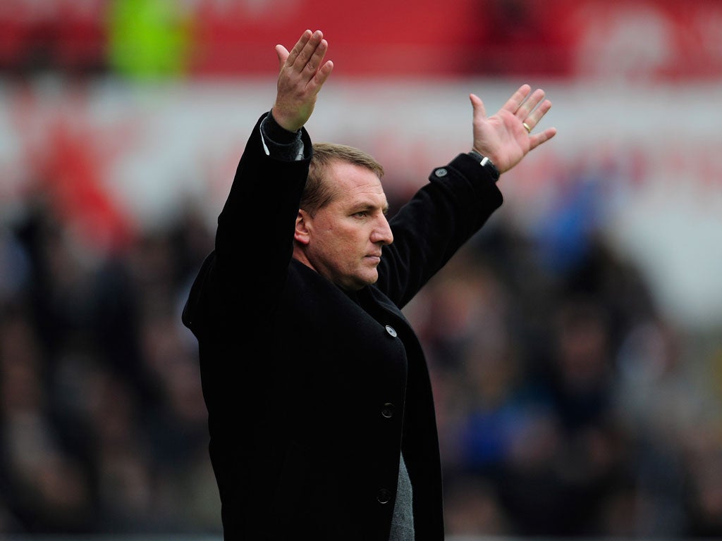 Brendan Rodgers Brendan Rodgers may still be seen as too much of an up-and-coming manager to be Liverpool's preferred choice to take the reigns. The Irishman has worked wonders at Swansea, getting them promoted to the Premier League and then s