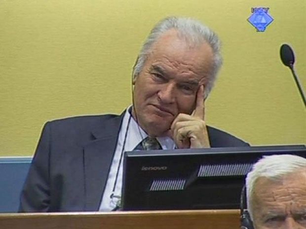 A judge suspended Ratko Mladic's genocide and war crimes trial indefinitely today