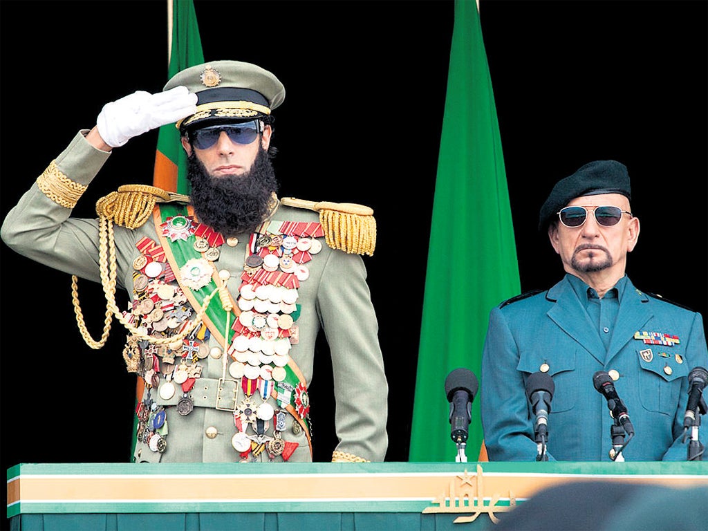 zondaar Speciaal Omhoog gaan The Dictator: Satire doesn't quite hit despot | The Independent | The  Independent