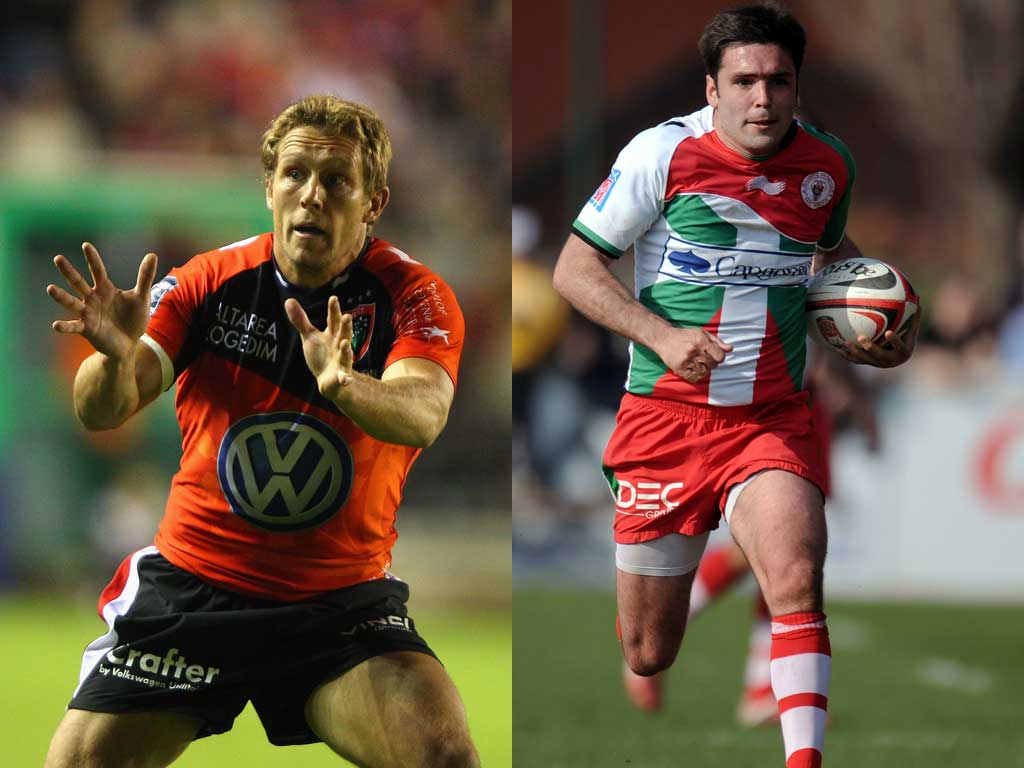 All eyes may be on Jonny Wilkinson (left) of Toulon but the key figure at the Stoop is likely to be Biarritz's Dimitri Yachvili