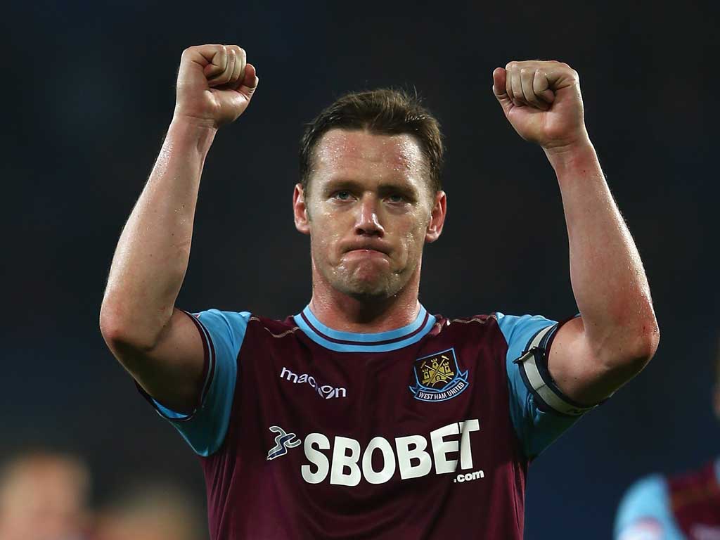 Kevin Nolan is hoping to lead West Ham back into the top flight