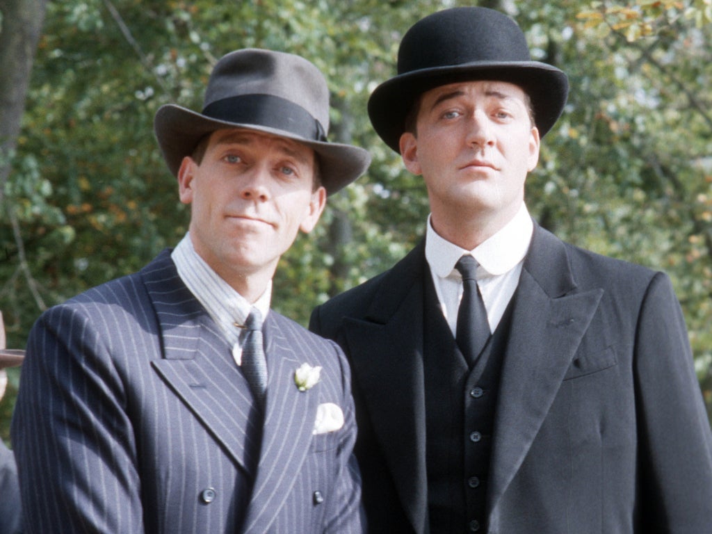 Hugh Laurie and Stephen Fry together in Jeeves and Wooster in 1993