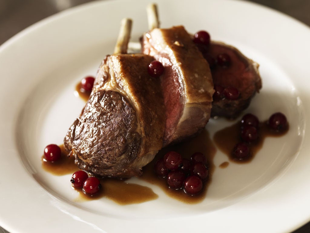 Roast Rack Of Lamb With Redcurrants The Independent