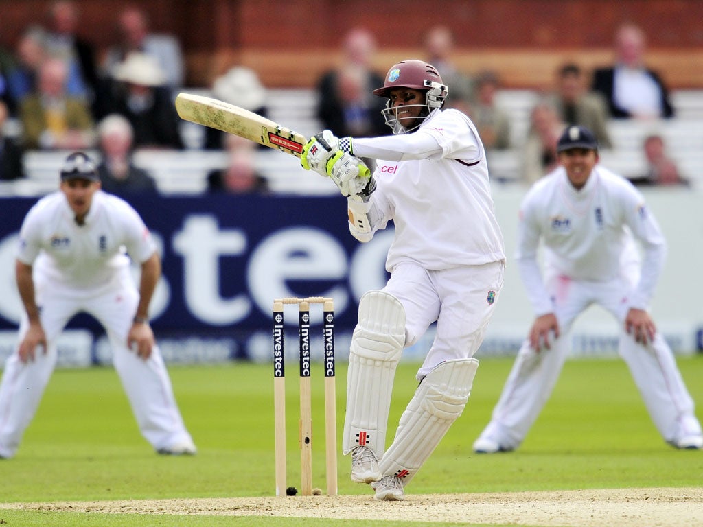 Chanderpaul defied England on the first day