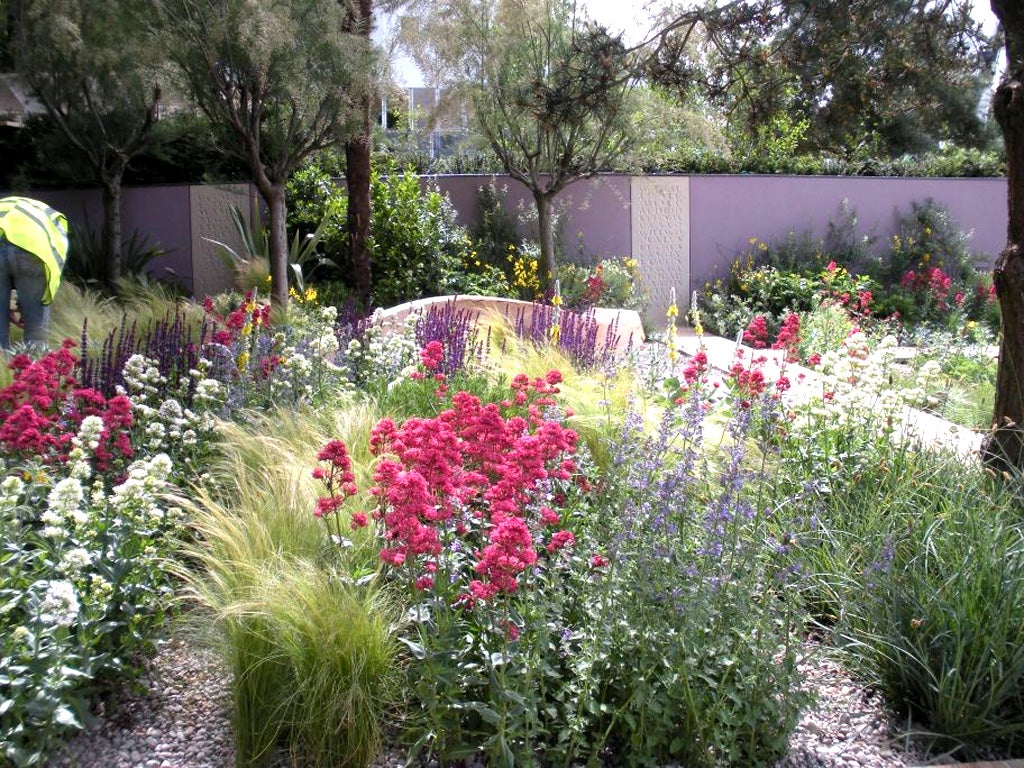 A garden designed by Robert Myers for Cancer Research at Chelsea 2011
