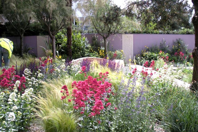 A garden designed by Robert Myers for Cancer Research at Chelsea 2011