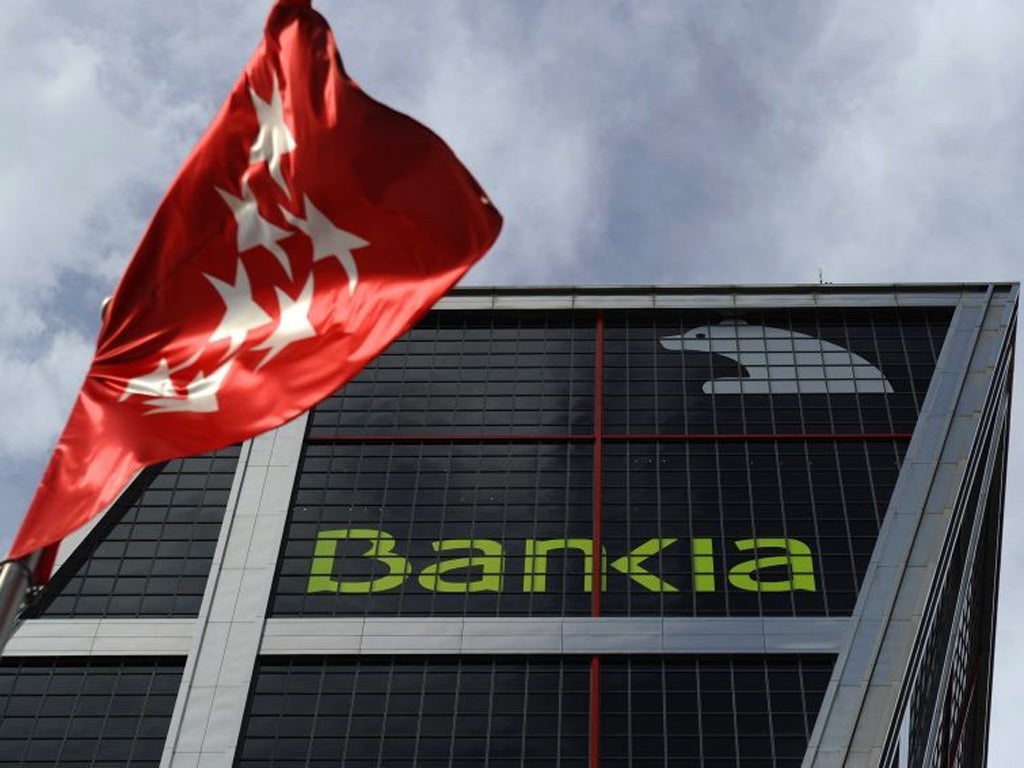 After falling by 28 per cent, Bankia shares rose by 26 per cent yesterday