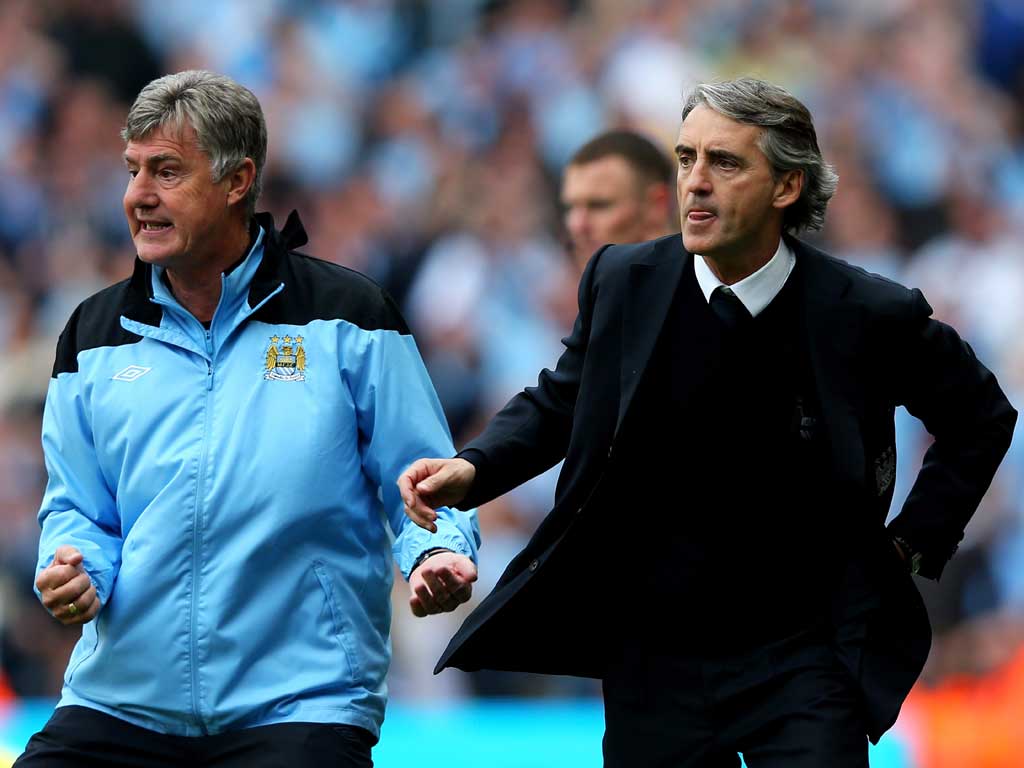 Brian Kidd (left) will take charge of City for tonight's match