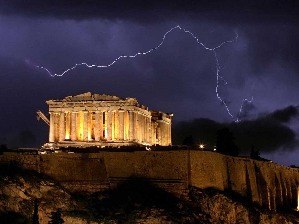 Dark clouds: Economic storms hit Greece as its debts exceed 160 per cent of GDP