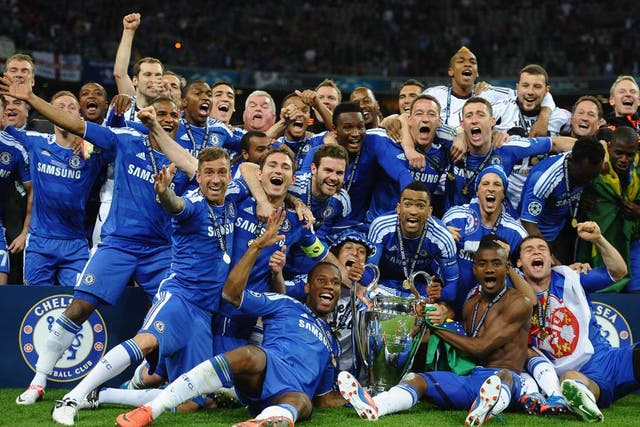 We've done it! Chelsea players show their joy on a night of huge celebration