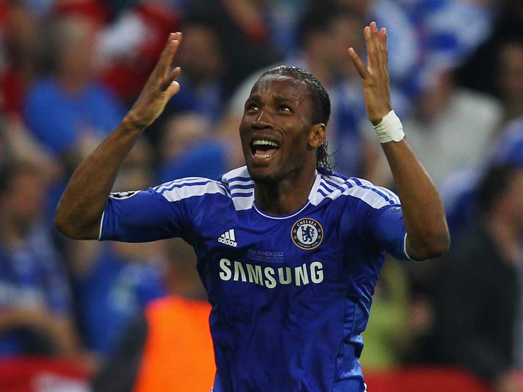 The striker contributed to this final's defining moments. Actor or performer, ultimately this was a magical way for Drogba to bow out, scoring the decisive penalty with his last kick in a blue shirt