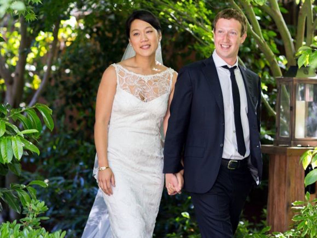 Facebook founder and chief executive Mark Zuckerberg updated his status to “married”.
